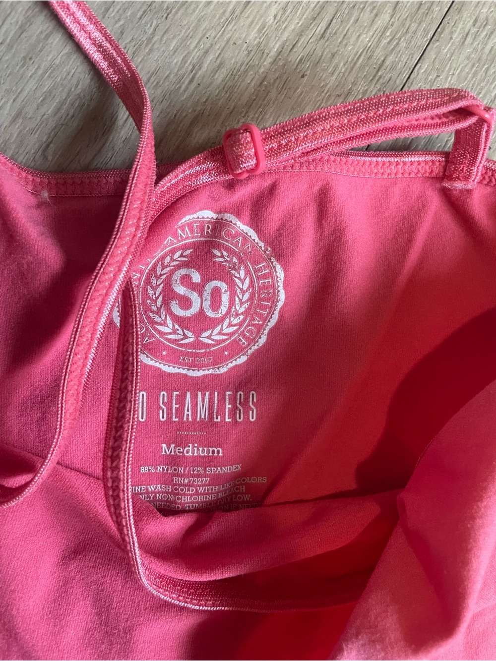 SO Hot Pink Seamless Spaghetti-Strap Tank - Picture 2 of 2